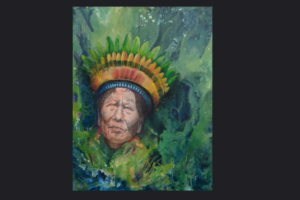 Obra mixta sobre lienzo de Claudia Serrano Z v.