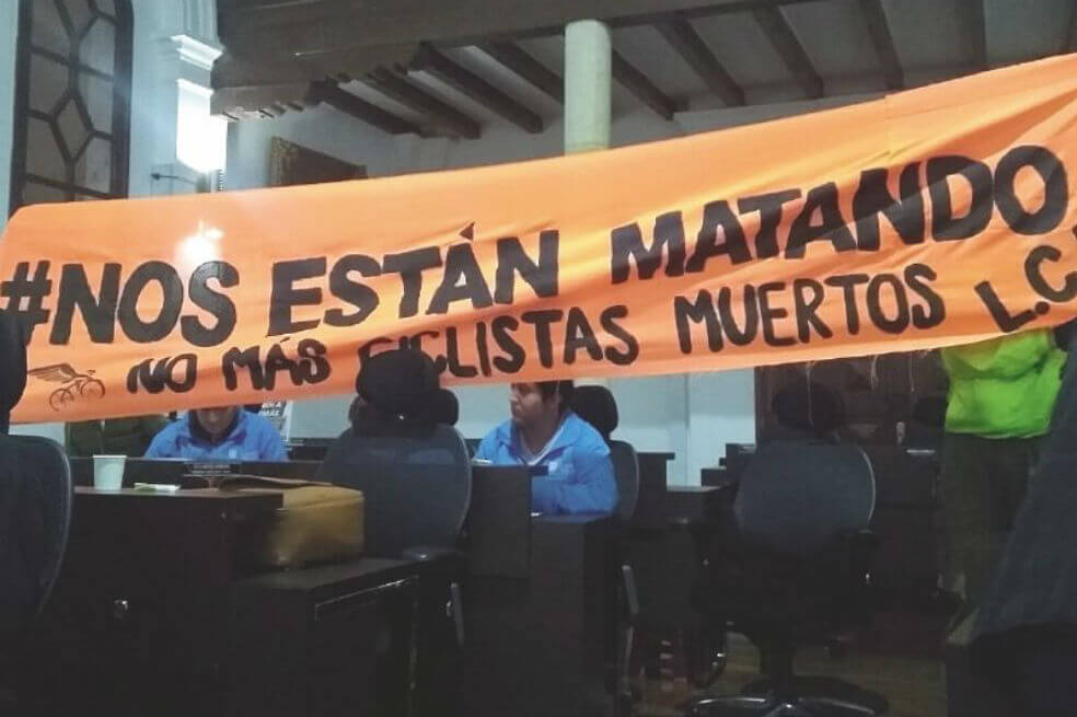 Los ciclistas manifestaron su indignación por la inseguridad. / Archivo particular