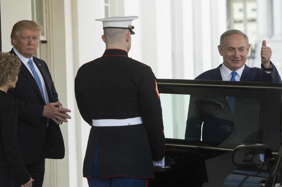 El presidente Donald Trump y el primer ministro israelí Benjamin Netanyahu.  / AFP