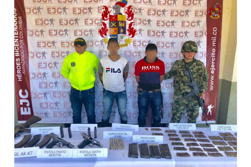 Ejército capturó a dos integrantes del Eln y recuperó a una menor de edad en Arauca