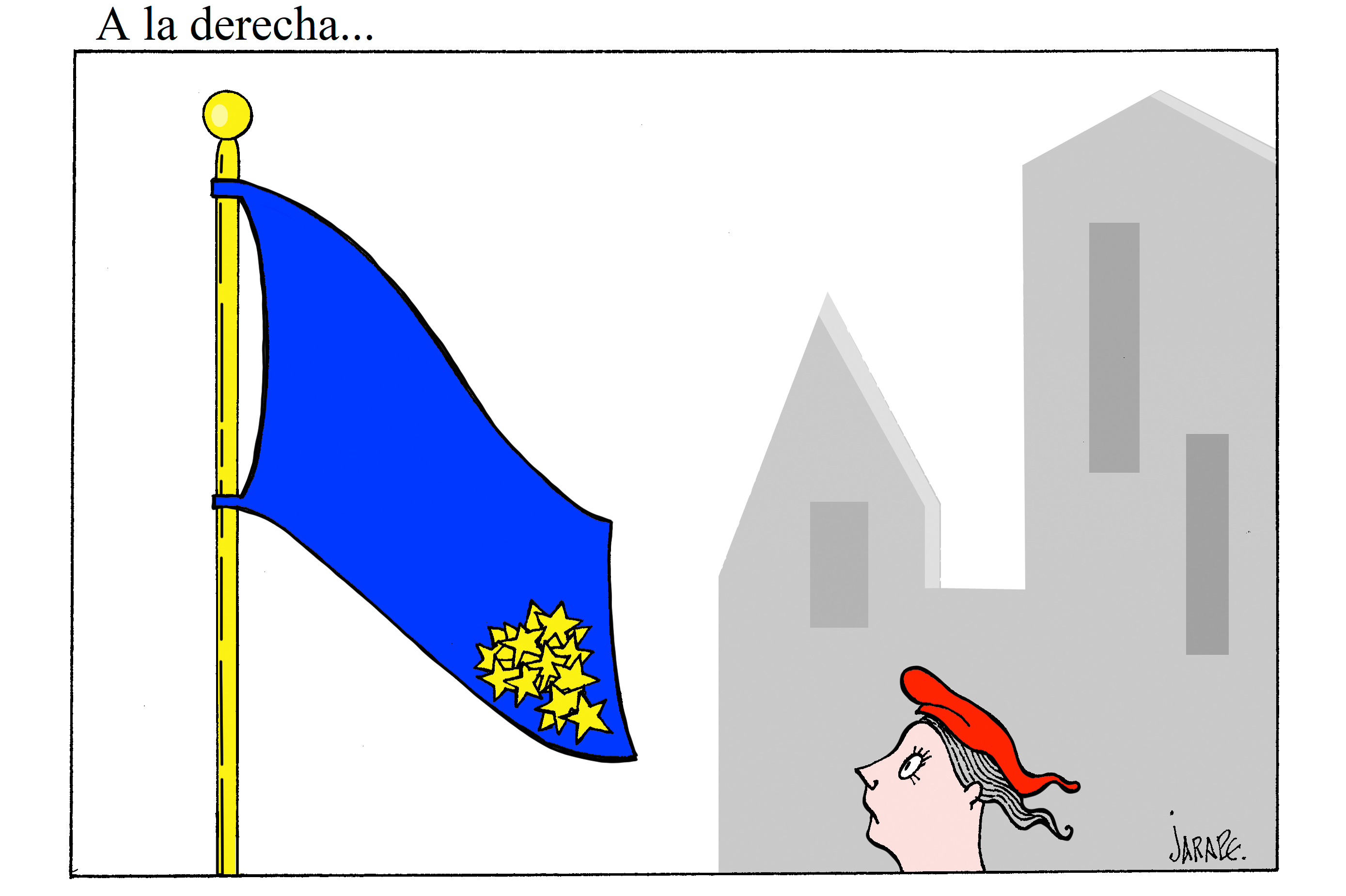 A la derecha…