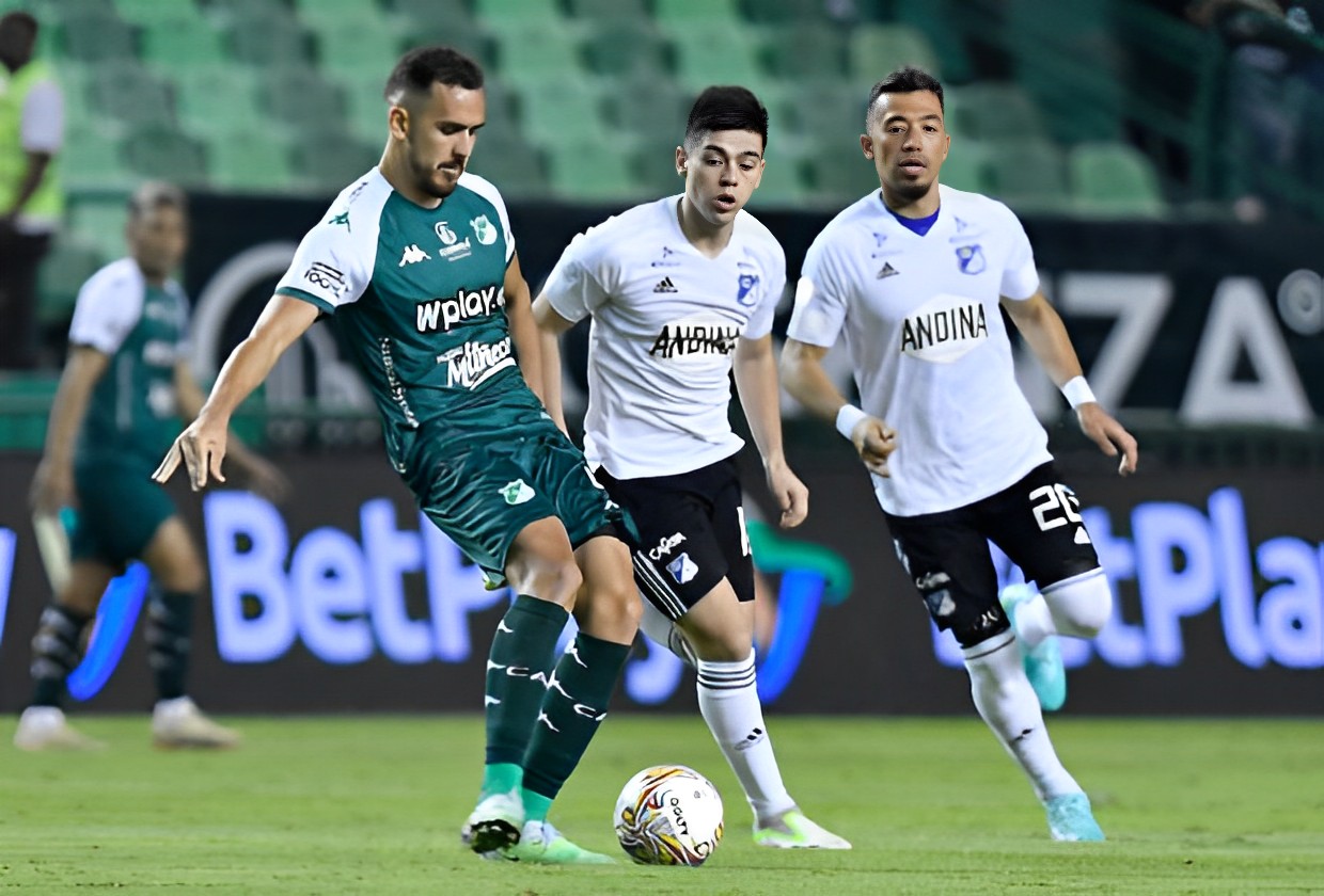 Millonarios y Cali igualaron en un tenso y agresivo partido en el Palmaseca