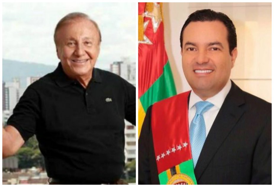 (Izq.) Rodolfo Hernández, alcalde de Bucaramanga, y (der.) Didier Tavera, gobernador de Santander. / Foto: Archivo y Twitter.