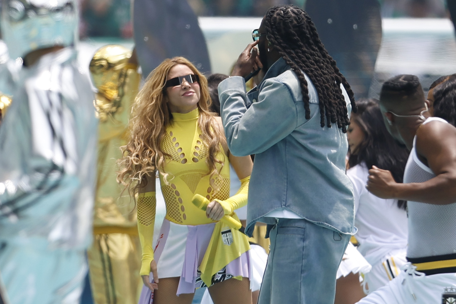 Así fueron los looks de Shakira y Belinda en la inauguración del Mundial 2026