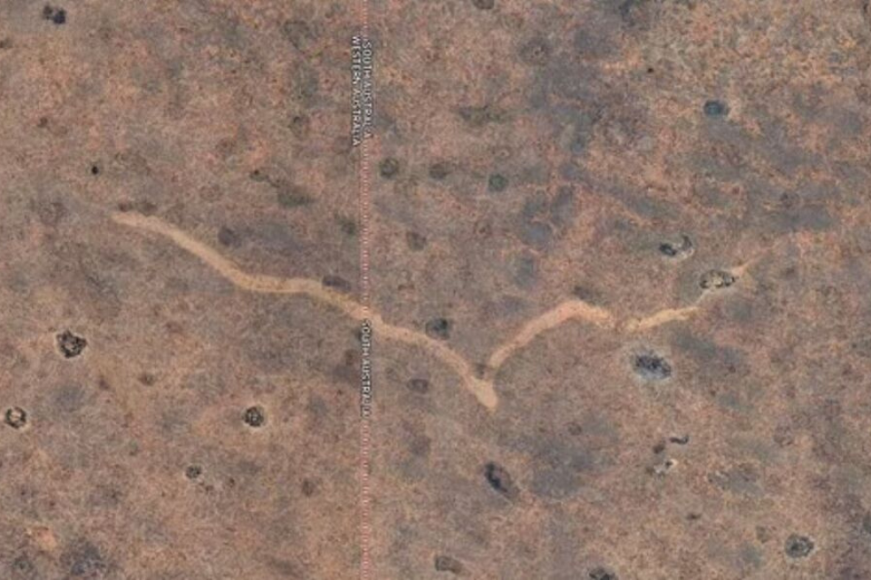 Extraña cicatriz en Australia.