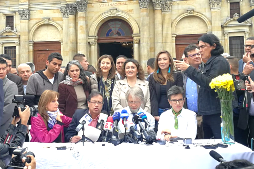 Antanas Mockus y Claudia López se van con Gustavo Petro en segunda vuelta