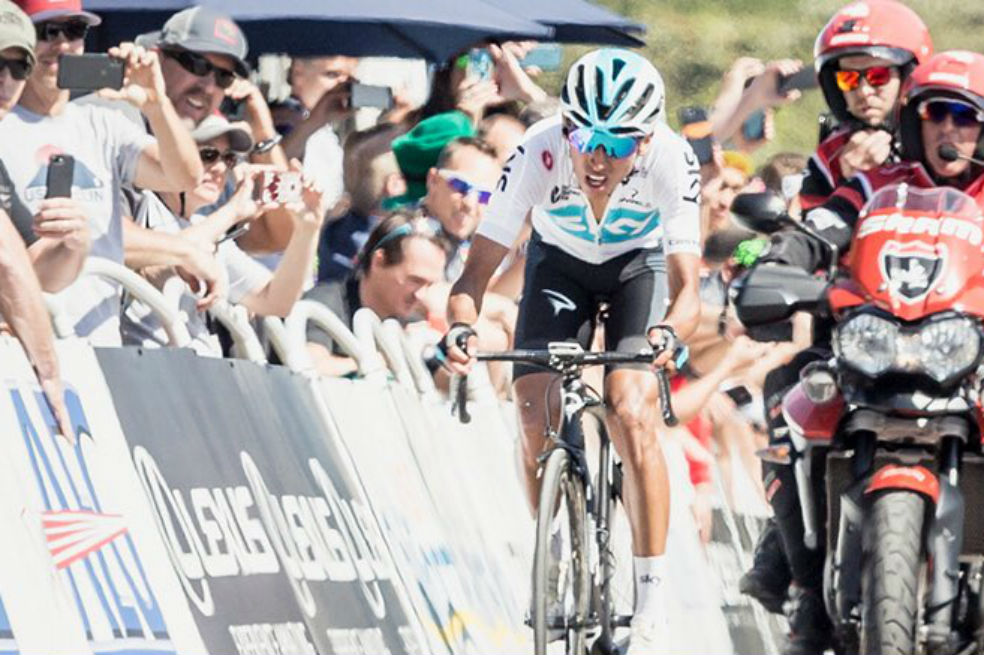 Egan Bernal cayó a la segunda posición en el Tour de California