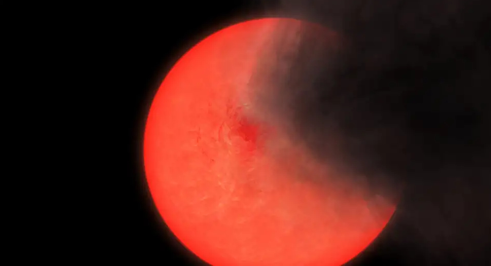 Descubren una vieja estrella que emite humo en plena Vía Láctea