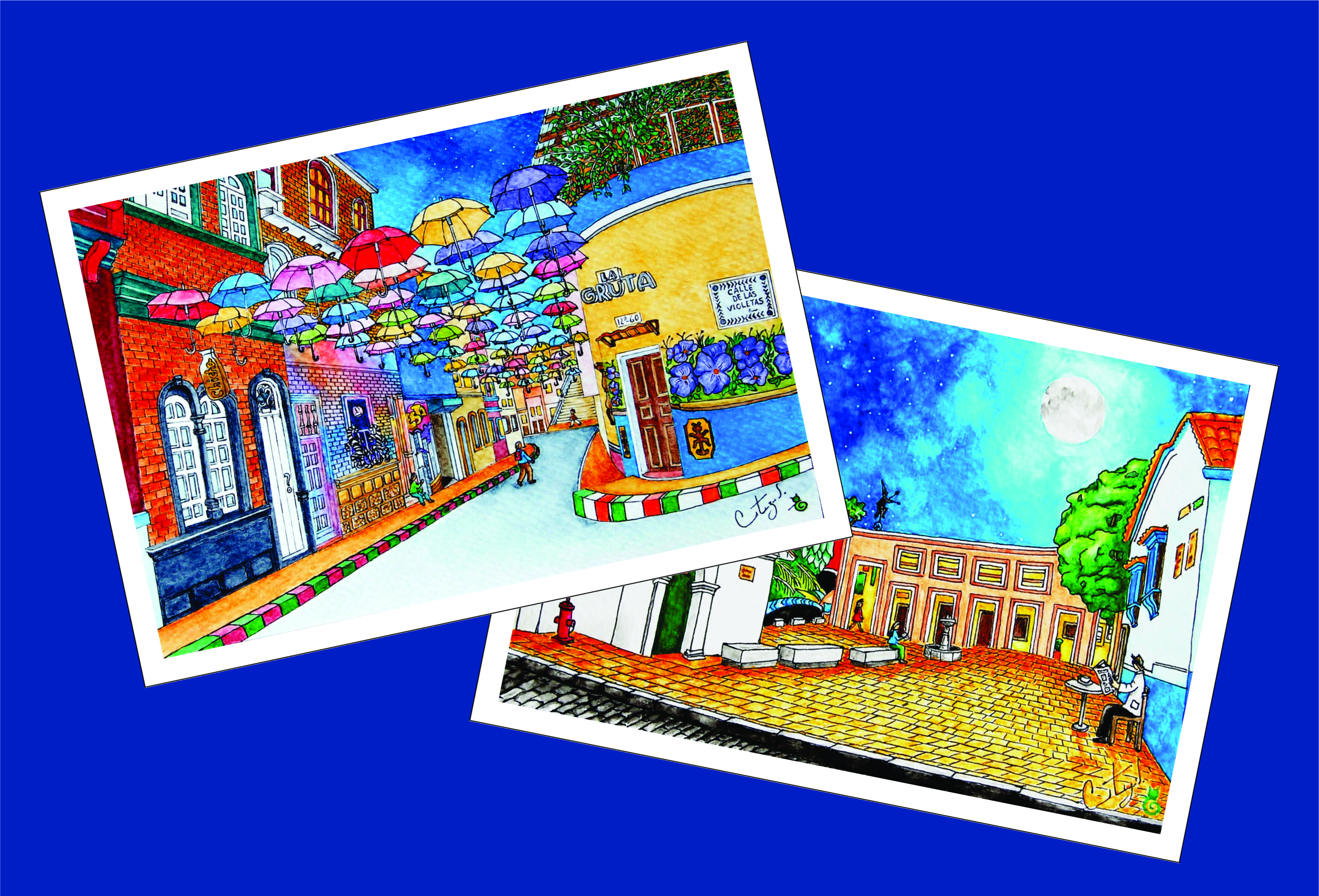 Foto conjunta: postales de La Candelaria
