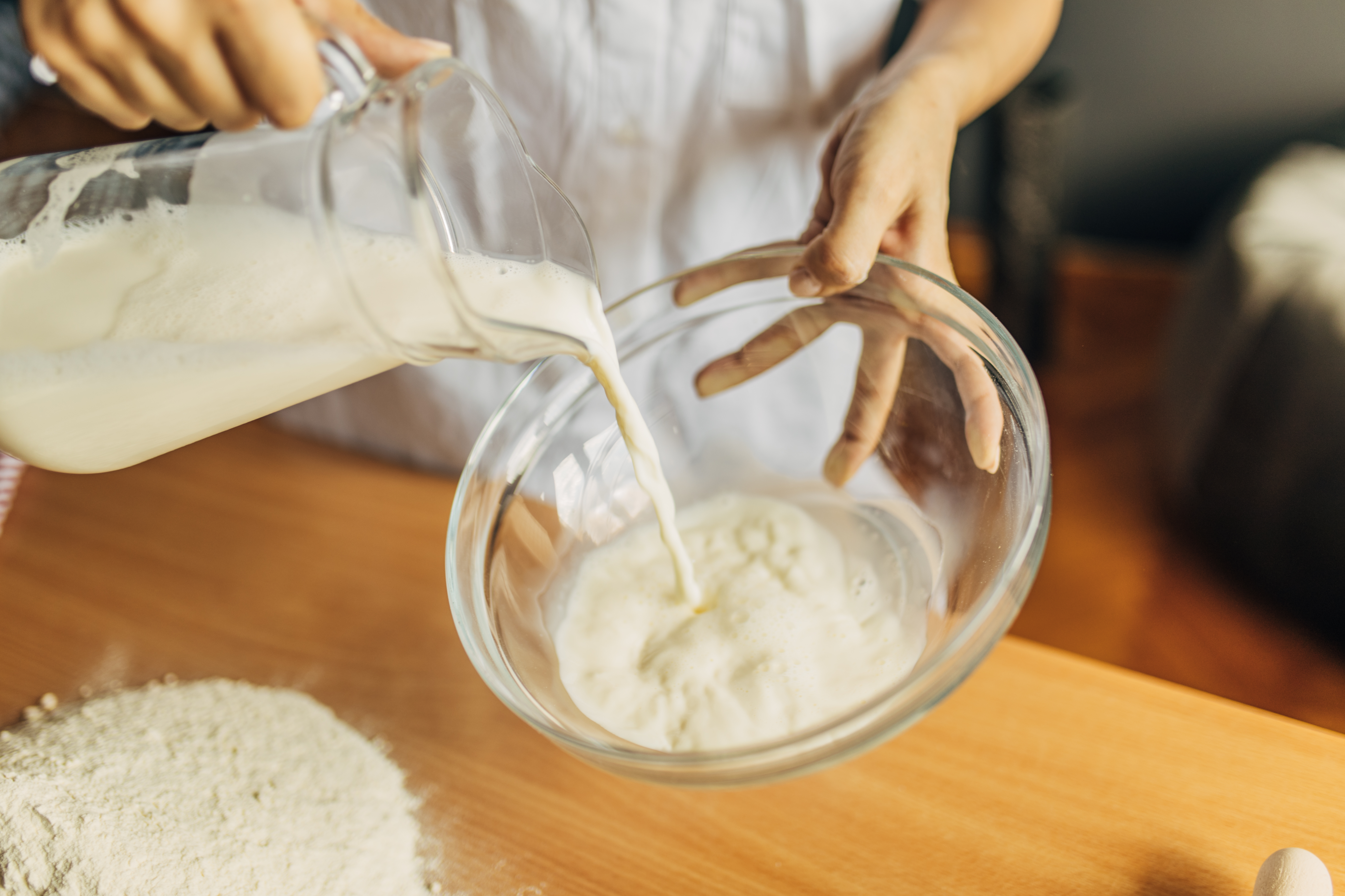 Postre de leche en polvo