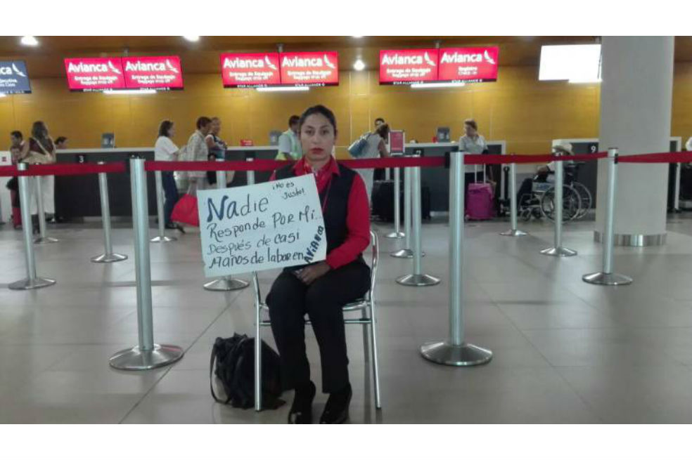 Empleada que había anunciado huelga de hambre llegó a acuerdo con Avianca