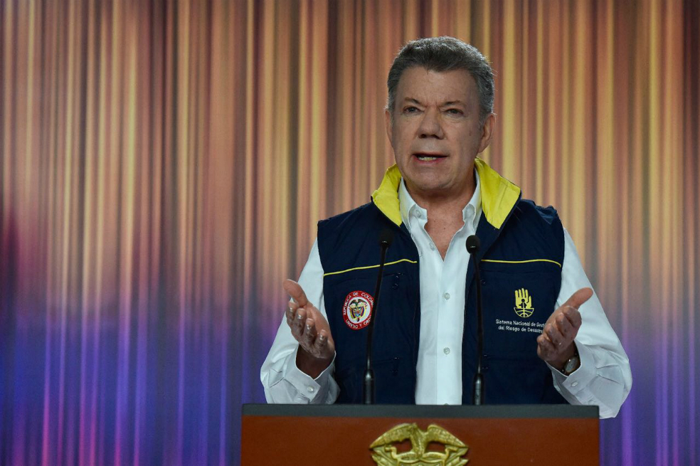 Santos presenta plan para reconstruir Mocoa