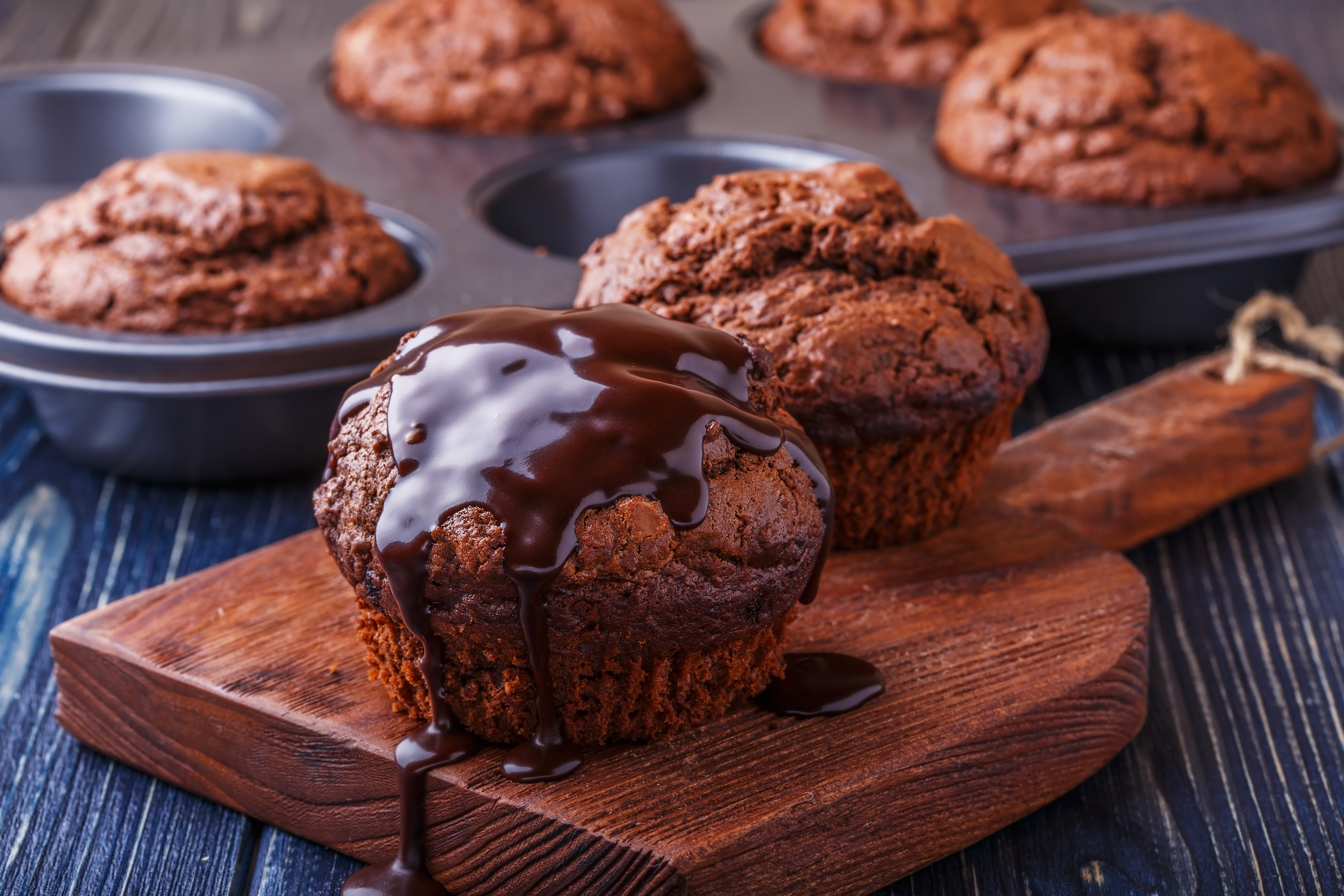 Muffins de chocolate