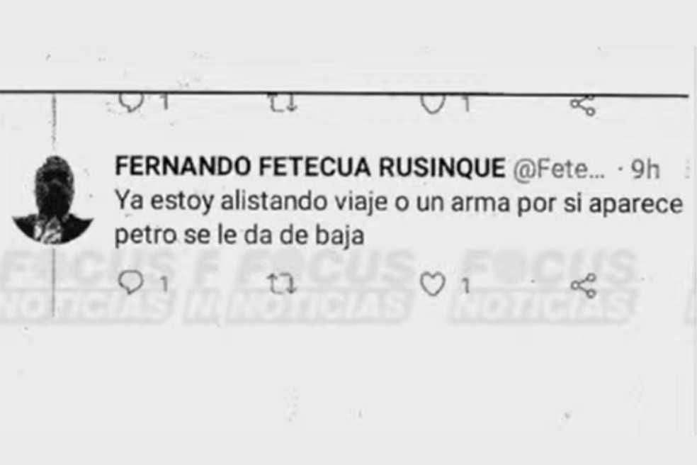 Presidente Petro declaró en el juicio contra el tuitero que lo amenazó de muerte