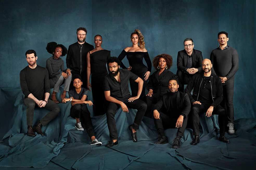 «El Rey León»: actores posan junto a sus personajes