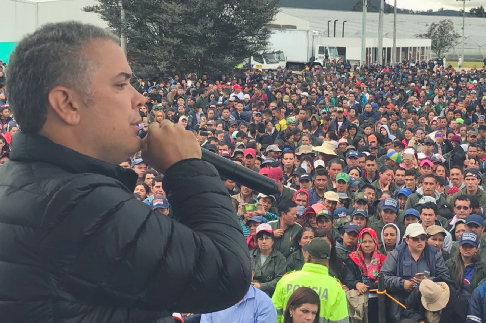 “No necesito firmar nada en mármol porque sobre mí no hay temores”: Iván Duque