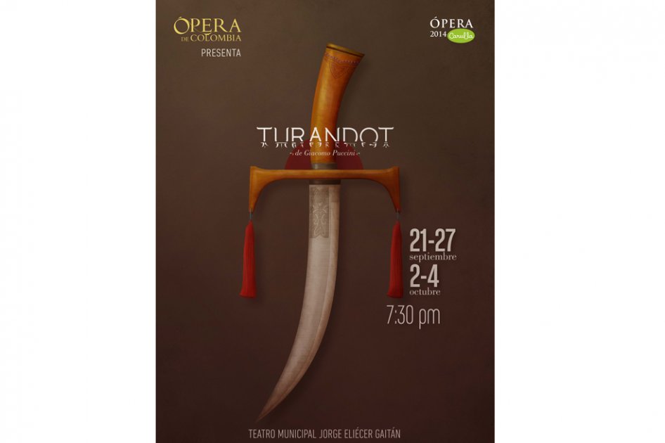 Afiche de la temporada de ópera 2014.