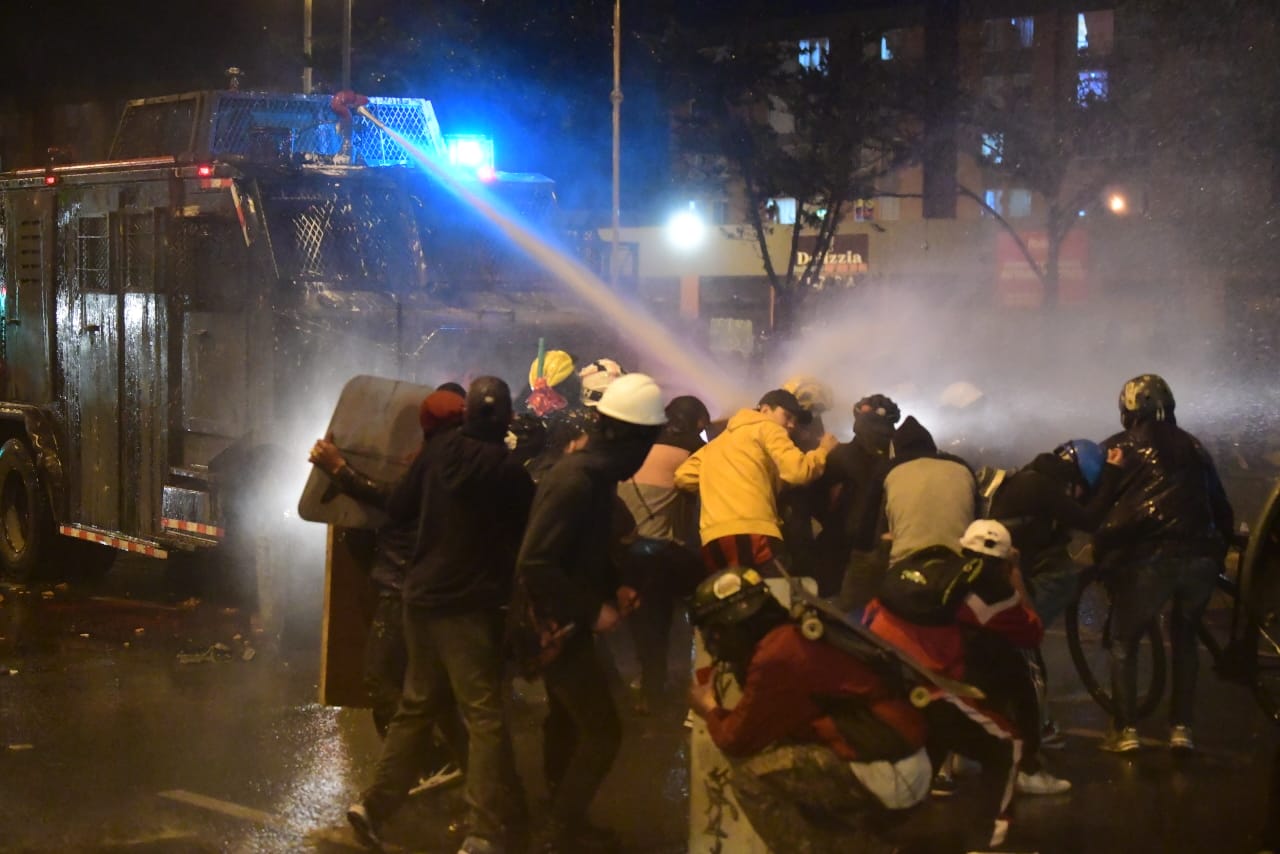 Fotos de los disturbios en la jornada del 19M en Bogotá.