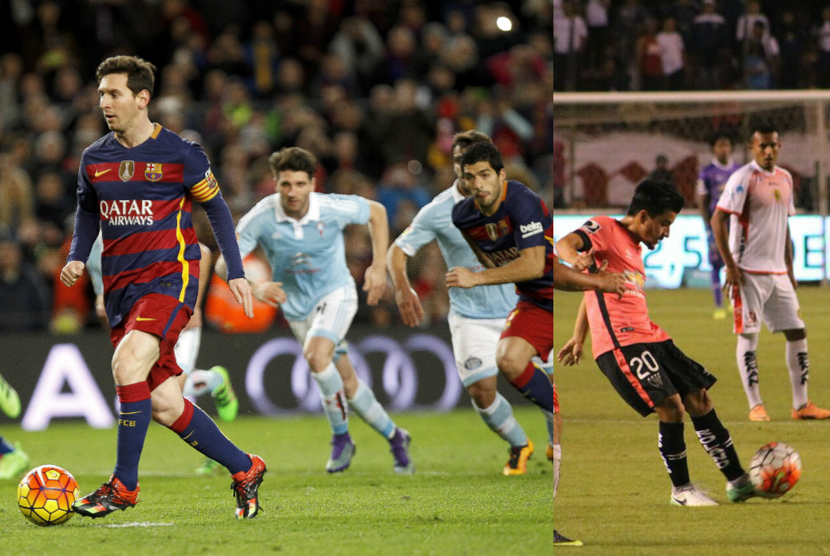 Sherman Cárdenas y Hernán Barcos emularon el penal a dos toques de Messi y Suárez