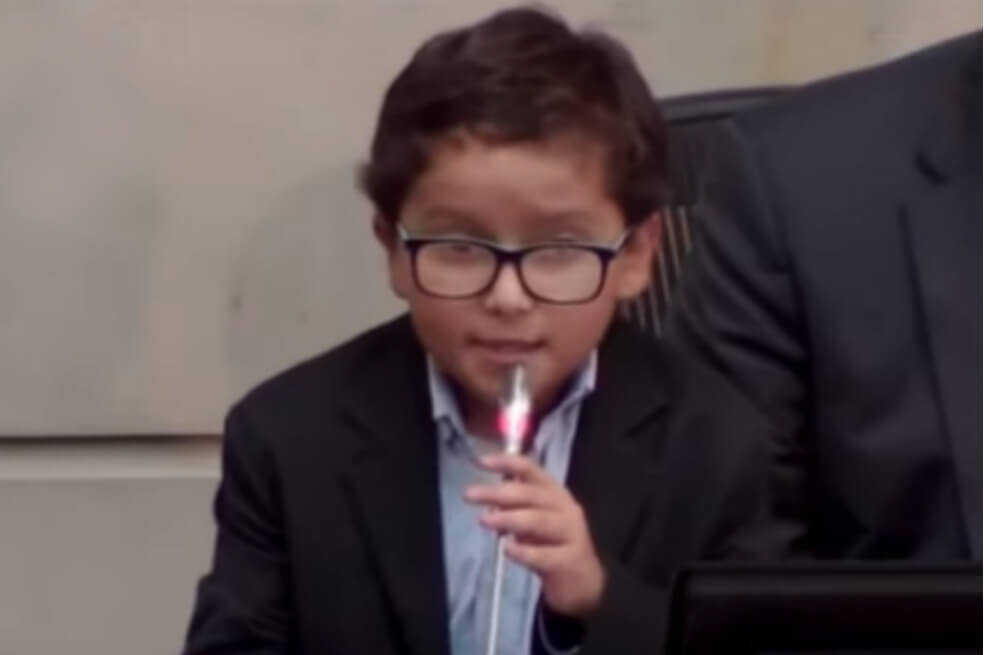 Video: El pequeño ambientalista que se robó la atención en el Congreso 