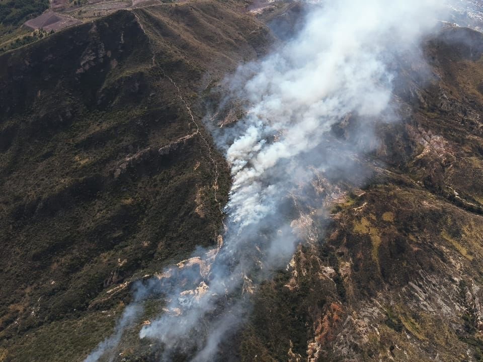 Incendio forestal en cercanías del relleno Doña Juana se reactivó, esto se sabe