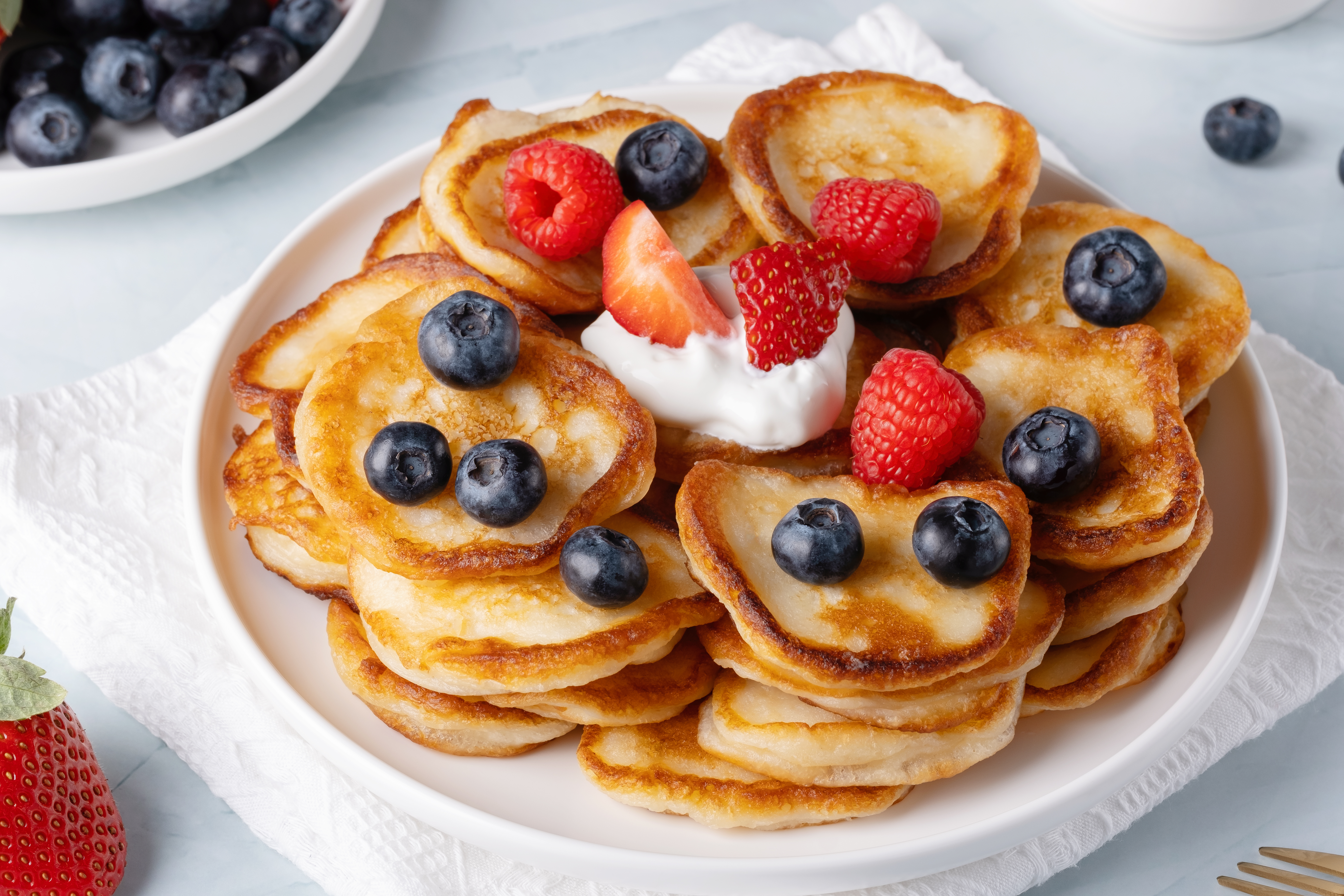 Con todo el sabor del limón: así se preparan estos pancakes