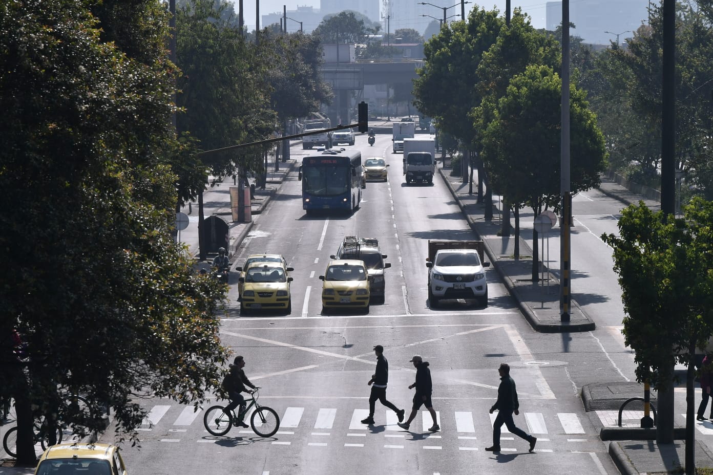 Así luce el Día sin carro y sin moto, en diferentes puntos de la ciudad de Bogotá