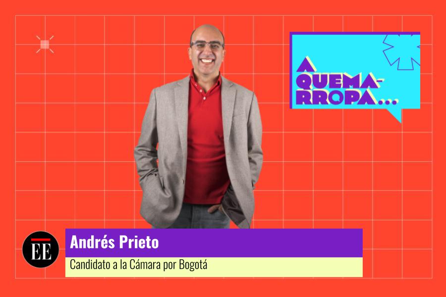 A Quemarropa con Andrés Prieto, candidato a la Cámara por Bogotá