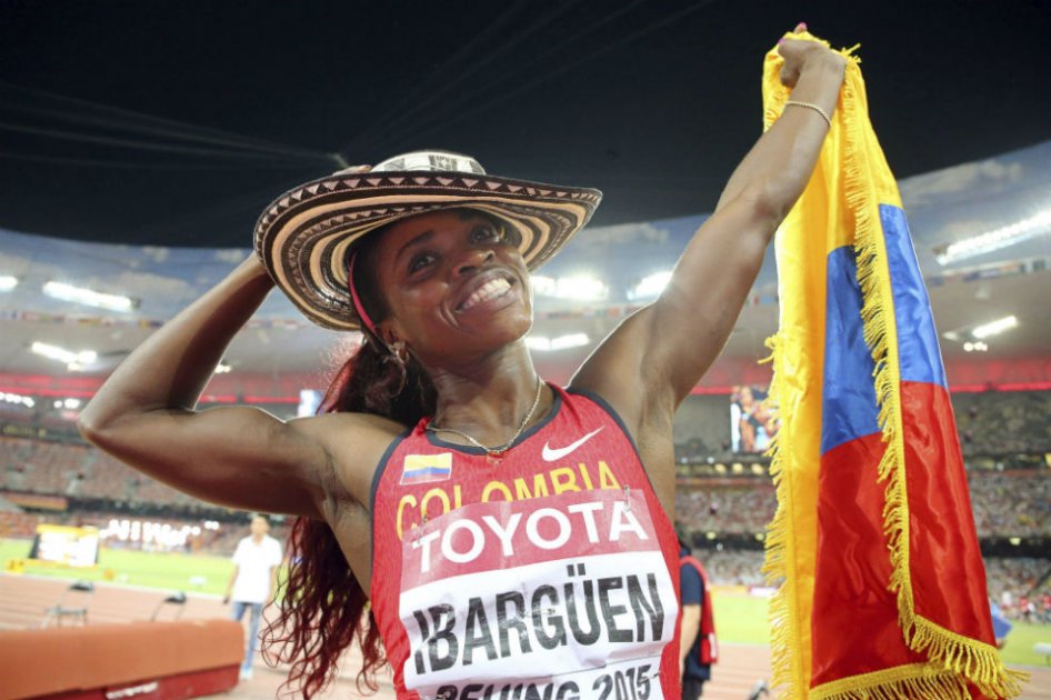 Caterine Ibargüen será una de las cartas para lograr una medalla de oro en los Juegos Olímpicos. Foto: AFP