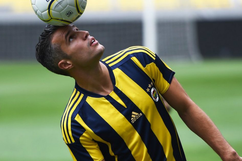 Robin Van Persie, delantero holandés del Fenerbahçe. / AFP