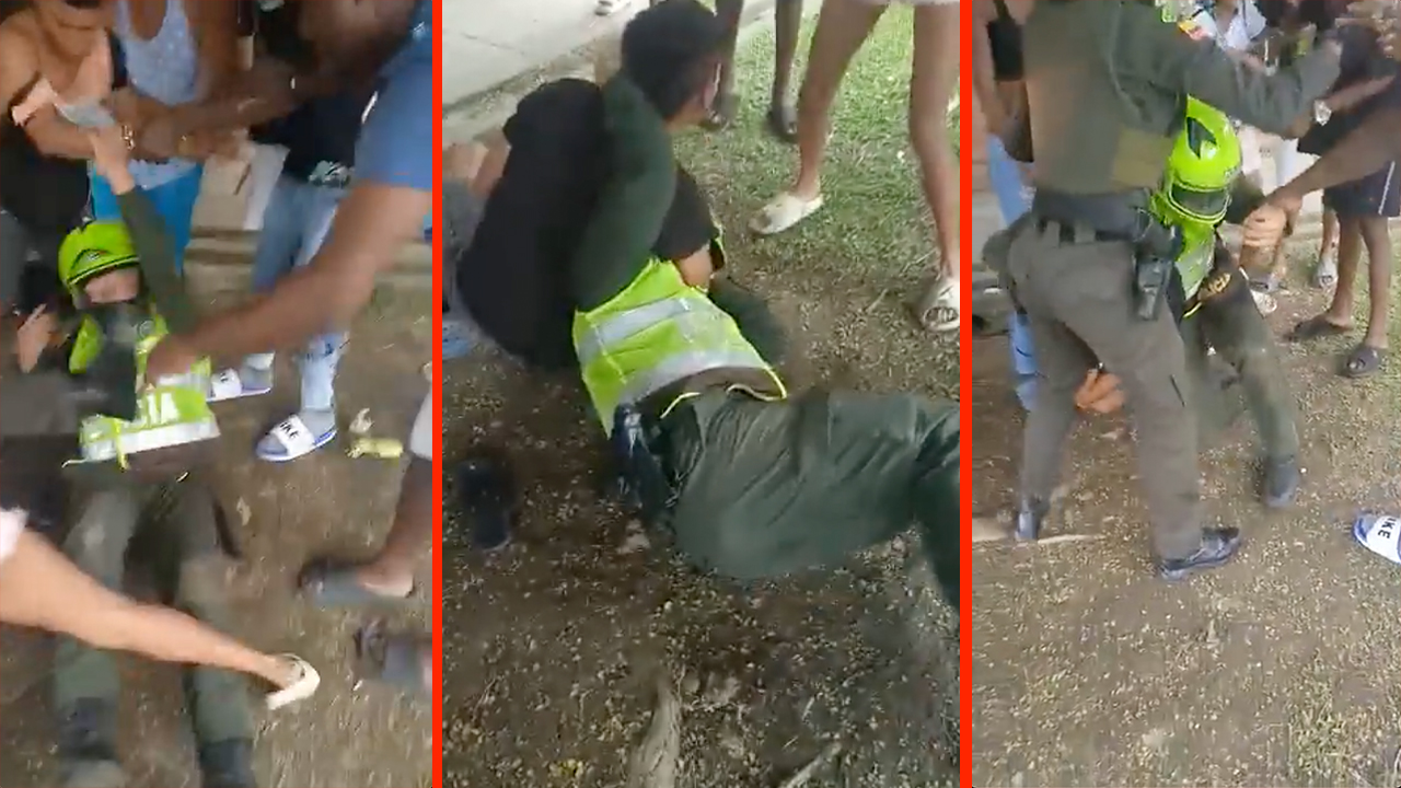 Policía fue agredido durante una requisa en el barrio Potrero Grande de Cali