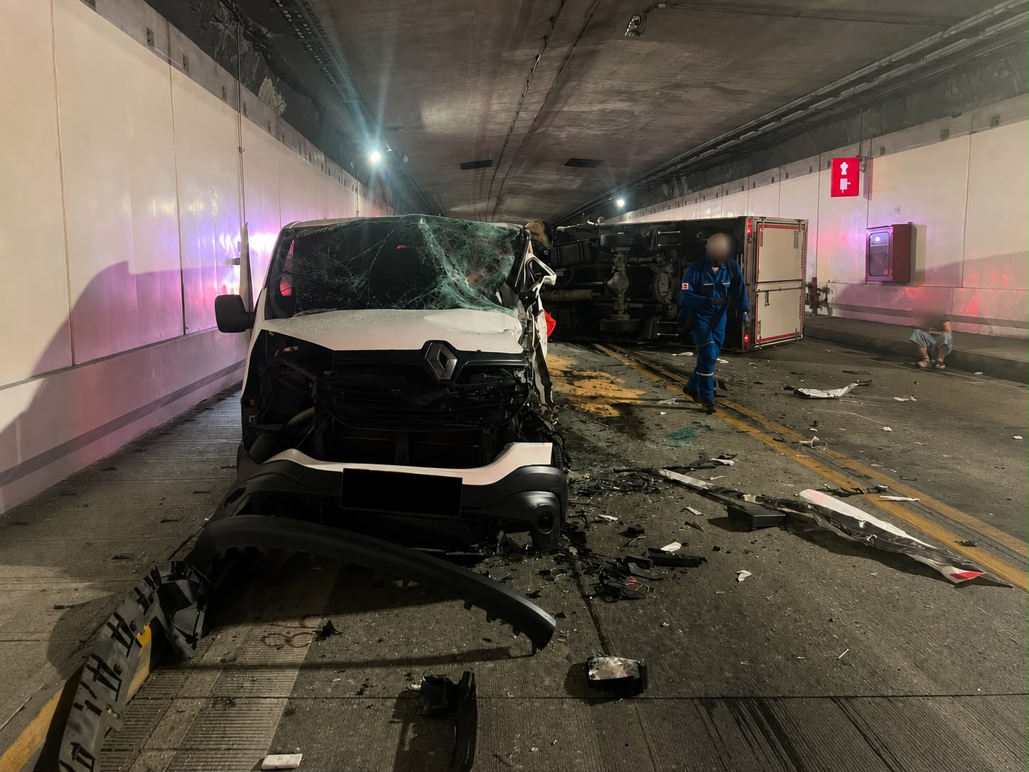 Accidente en el Túnel de Oriente, Antioquia, deja ocho personas heridas