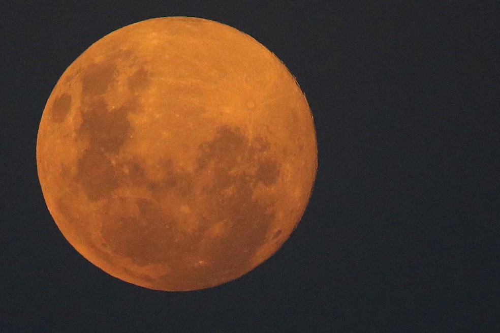 La "Luna de sangre", como también llaman a este evento, en Sudáfrica.