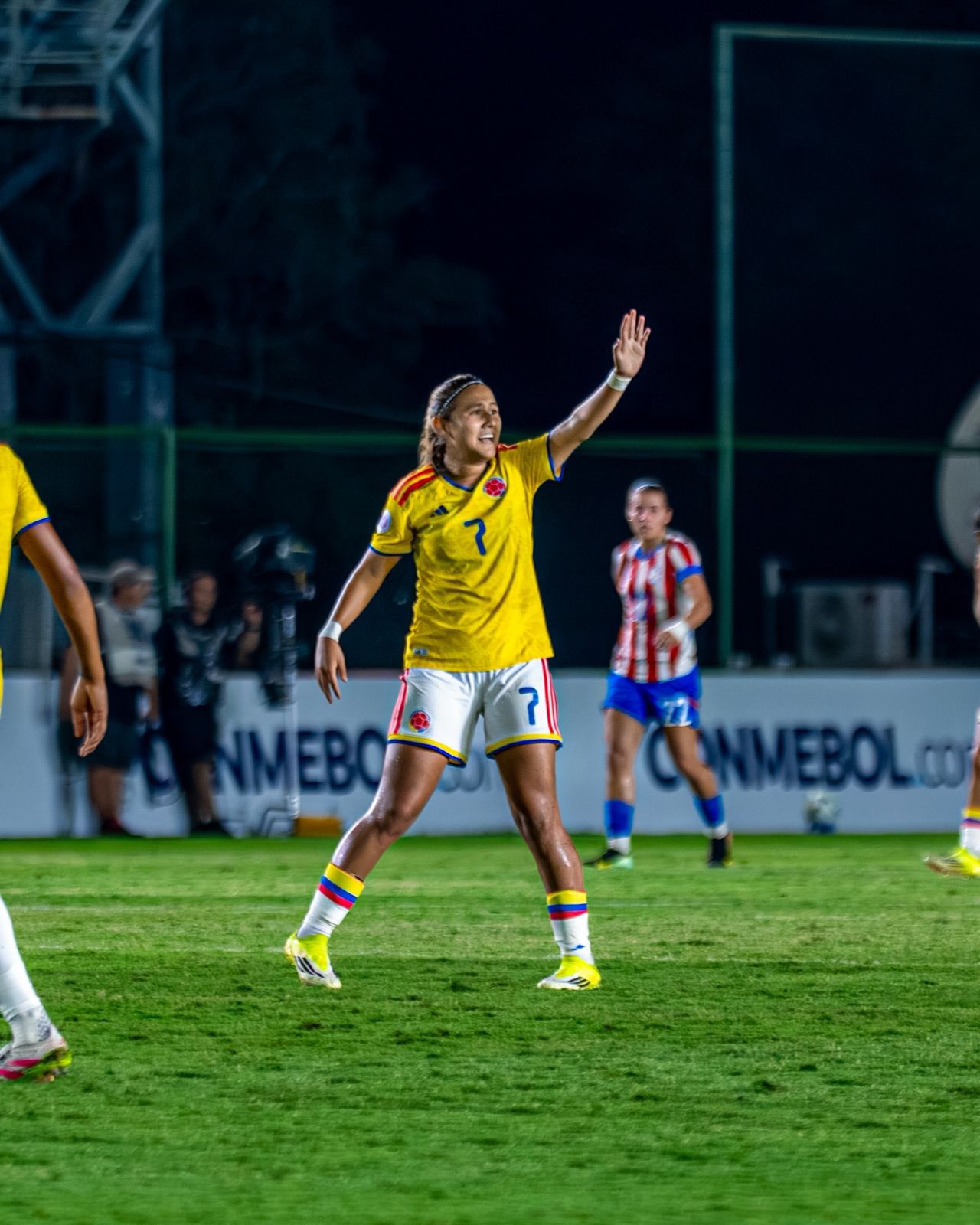 Isabella Díaz, autora del único gol de la selección femenina de Colombia en el hexagonal final del Sudamericano Sub-20 Paraguay 2026.