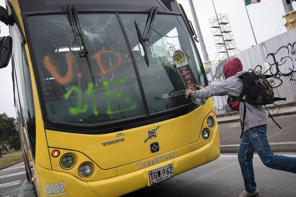 Estas son las 19 estaciones de Transmilenio afectadas por las marchas del #21E