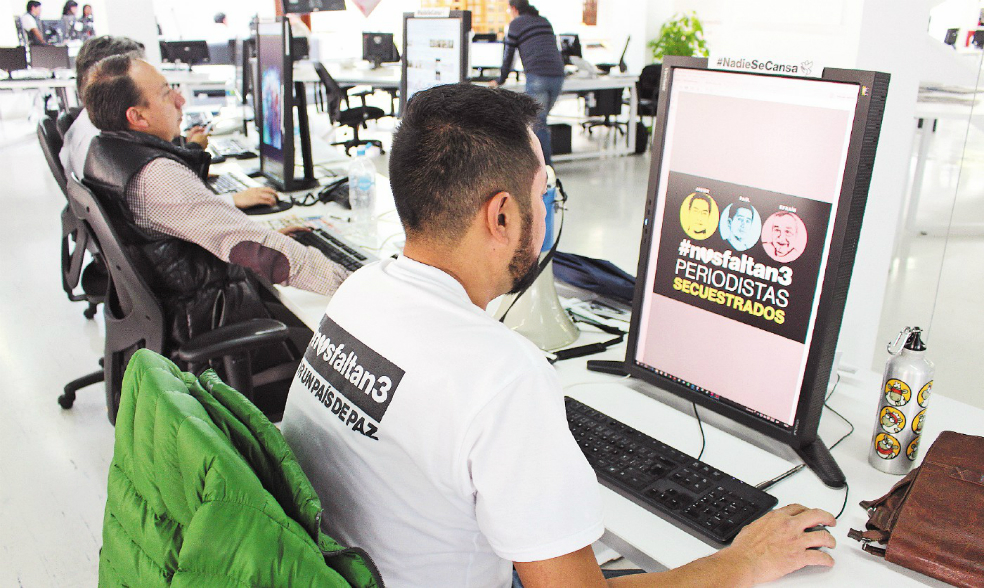 Una zozobra de 840 horas por el equipo periodístico ecuatoriano