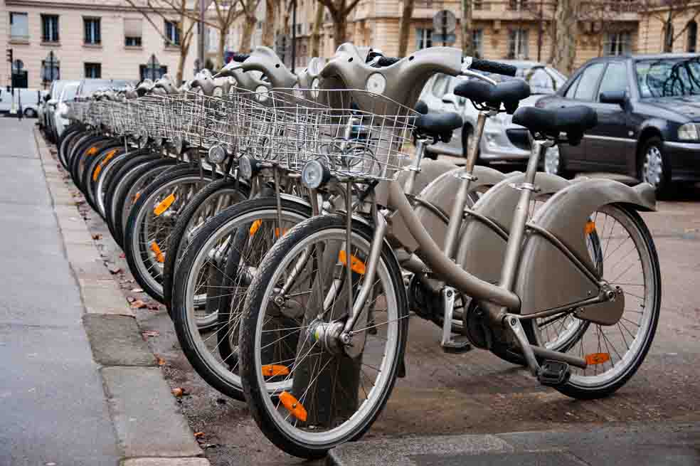 Así lucen las bicicletas de Vélib, el sistema público de la capital francesa. / 123rf