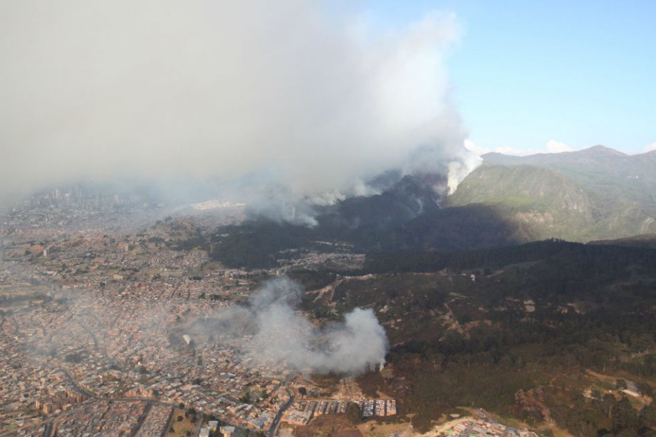 Alerta en Bogotá ante eventuales incendios en los cerros orientales