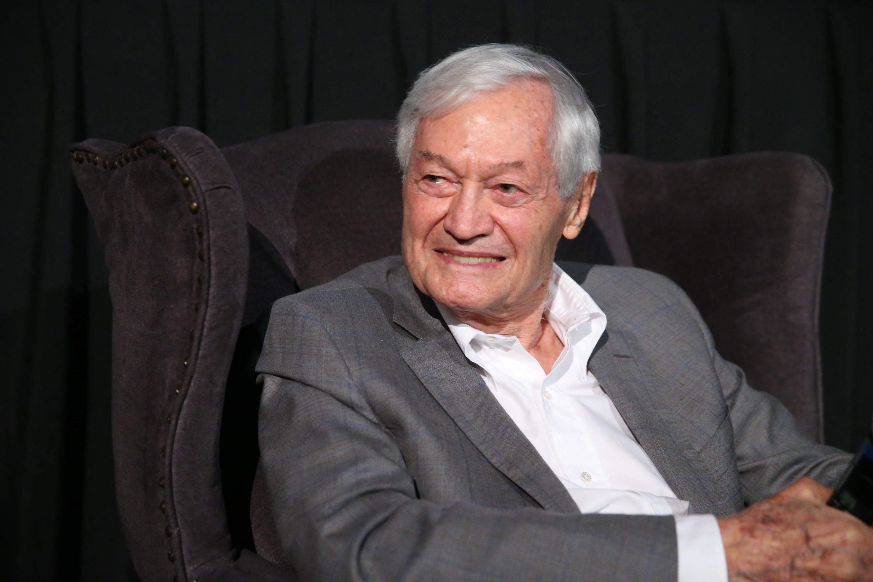 (FILES) Roger Corman talks during Q&A at 'An Evening With Roger Corman' hosted by The Academy Of Motion Picture Arts & Sciences & Metrograph, at Metrograph on May 3, 2018 in New York City.