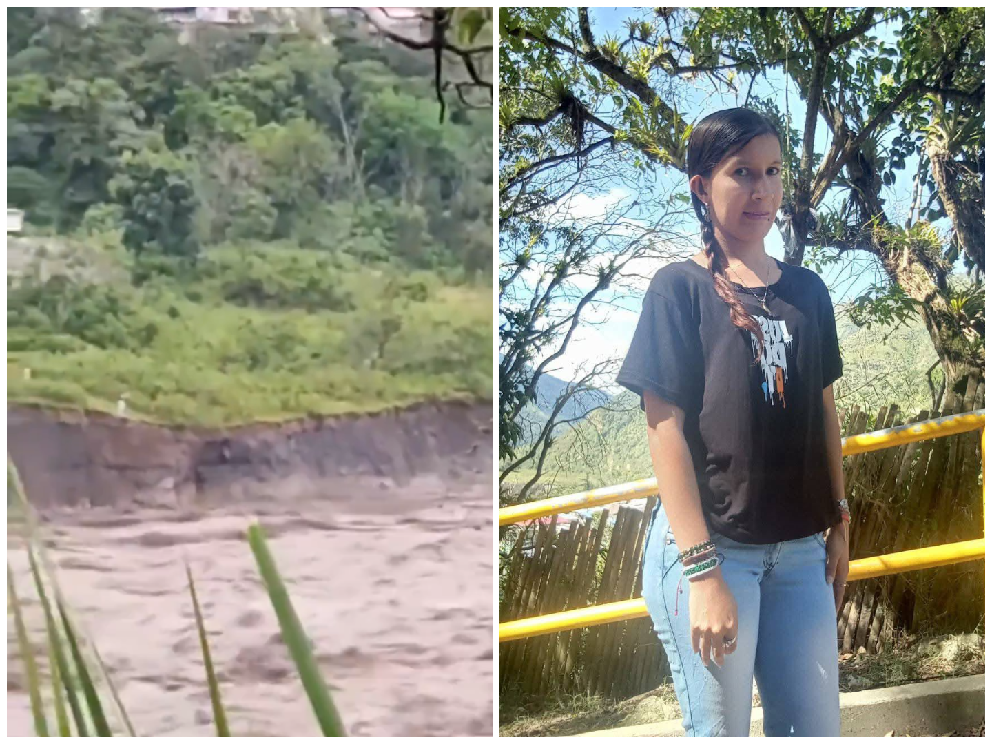 Siguen buscando a joven arrastrada por río en Cauca mientras grababa una creciente