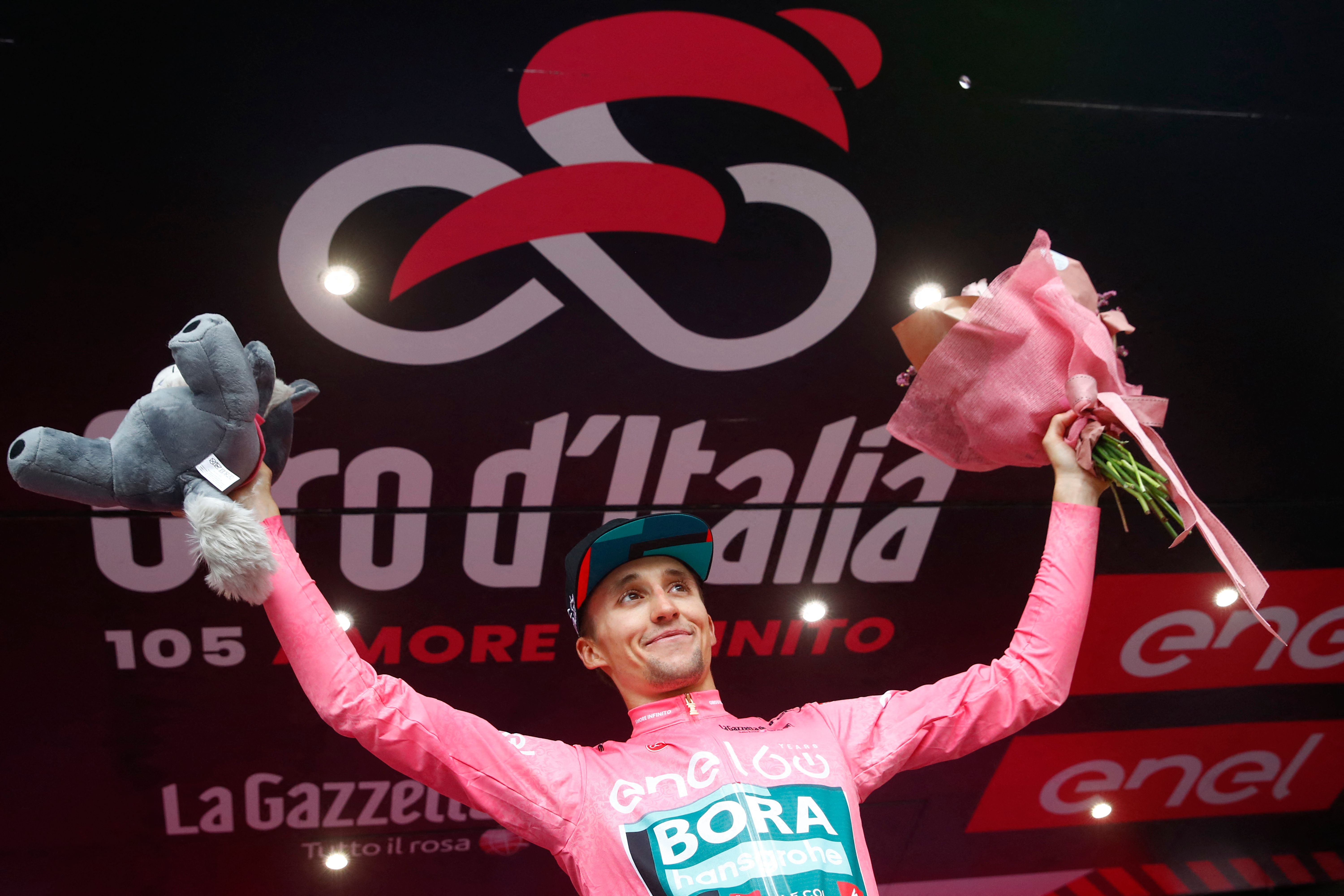 El australiano Jai Hindley, del equipo Bora, nuevo líder del Giro de Italia 2022.