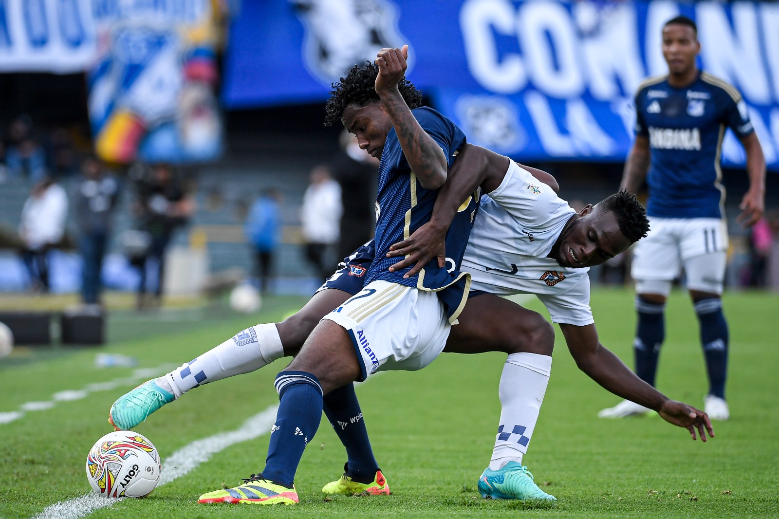 El partido le costó en el inicio a Millonarios, pero al final se acomodó.