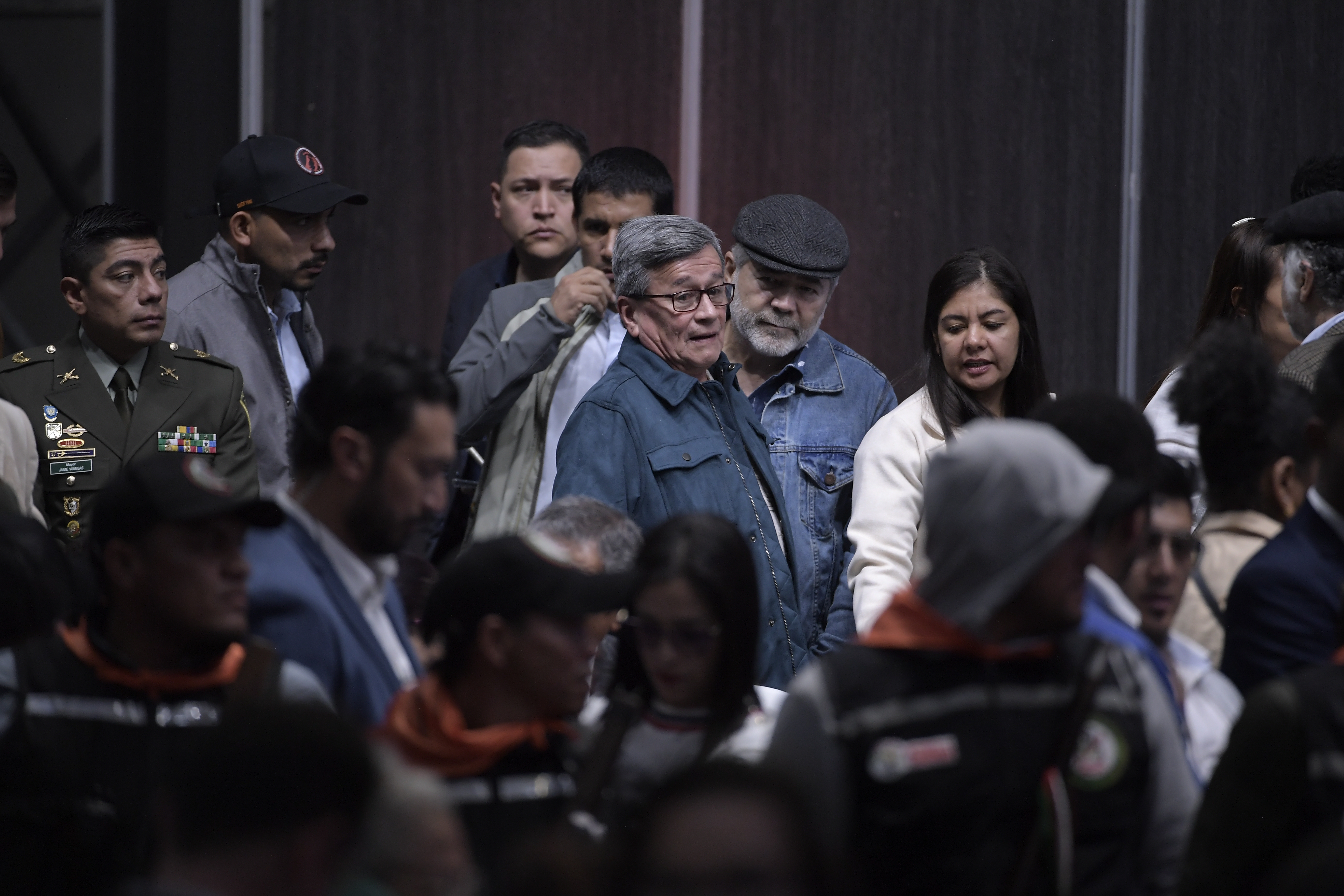 Alias "Pablo Beltrán", comandante del ELN y jefe de su delegación negociadora, durante la instalación del Comité Nacional de Participación - Mesa de diálogos de Paz con el ELN.