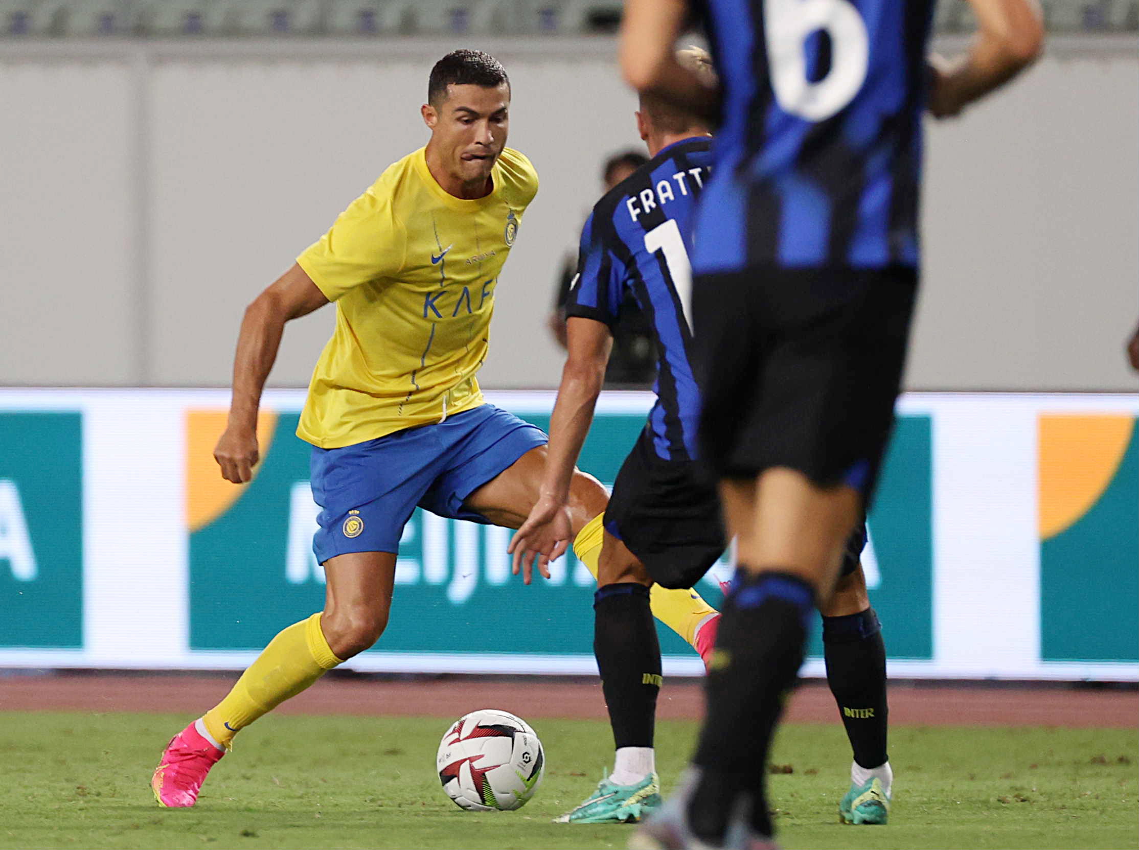 Osaka (Japan), 26/07/2023.- Cristiano Ronaldo of Al Nassr in action during a pre-season club friendly match against Inter Milan in Osaka, Japan, 27 July 2023. (Futbol, Amistoso, Japón) EFE/EPA/JIJI PRESS JAPAN OUT EDITORIAL USE ONLY/