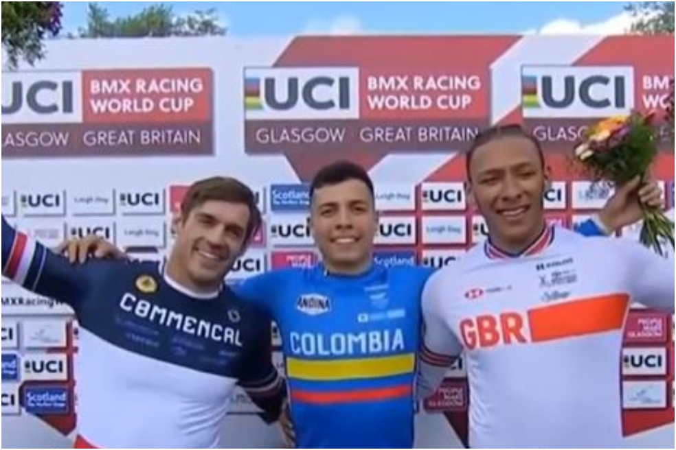 Diego Arboleda ganó la Copa Mundo de BMX, en Glasgow