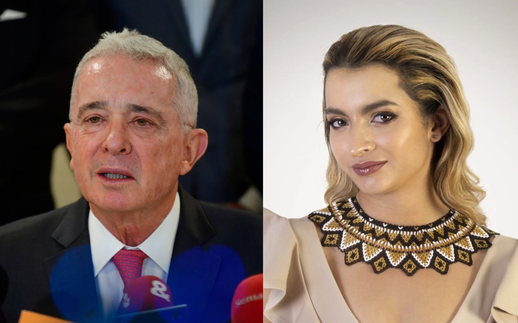 Uribe agradeció las “generosas” palabras de Andrea Petro, hija del presidente