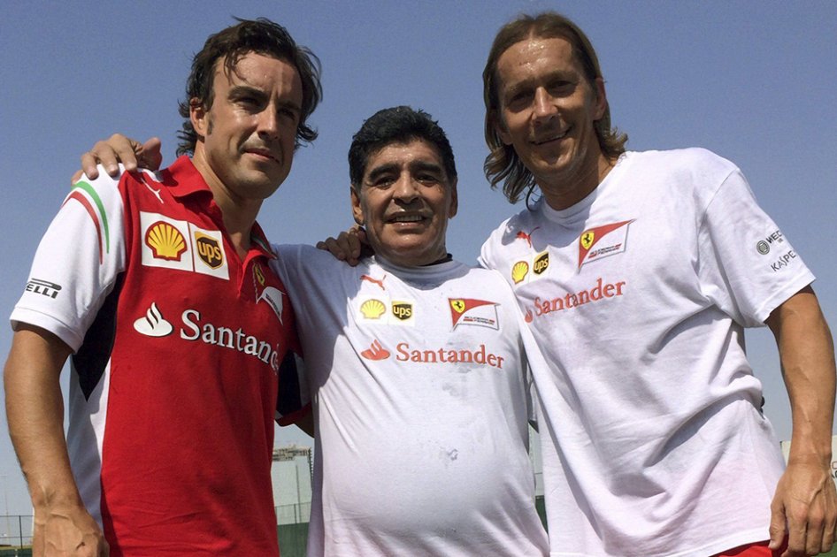 Maradona y Alonso, de relax en Dubai
