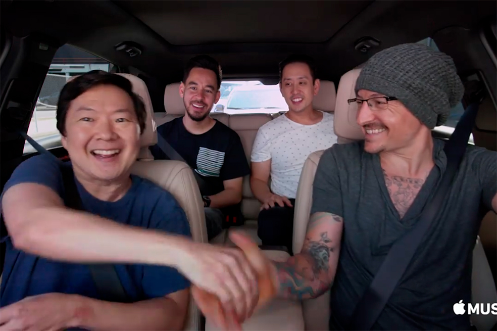 Ken Jeong y Linkin Park en "Carpool Karaoke".