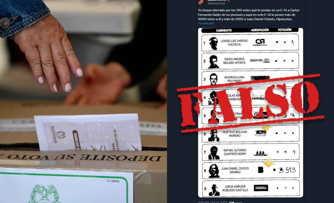 Registraduría alerta por información falsa sobre resultados en formularios E-14
