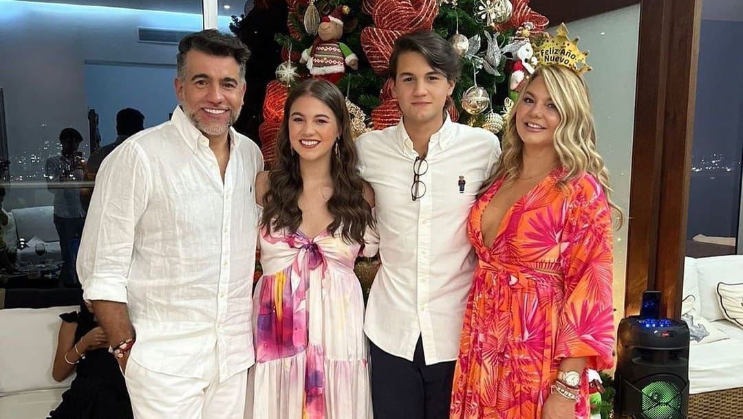 Carlos Calero y su familia.
